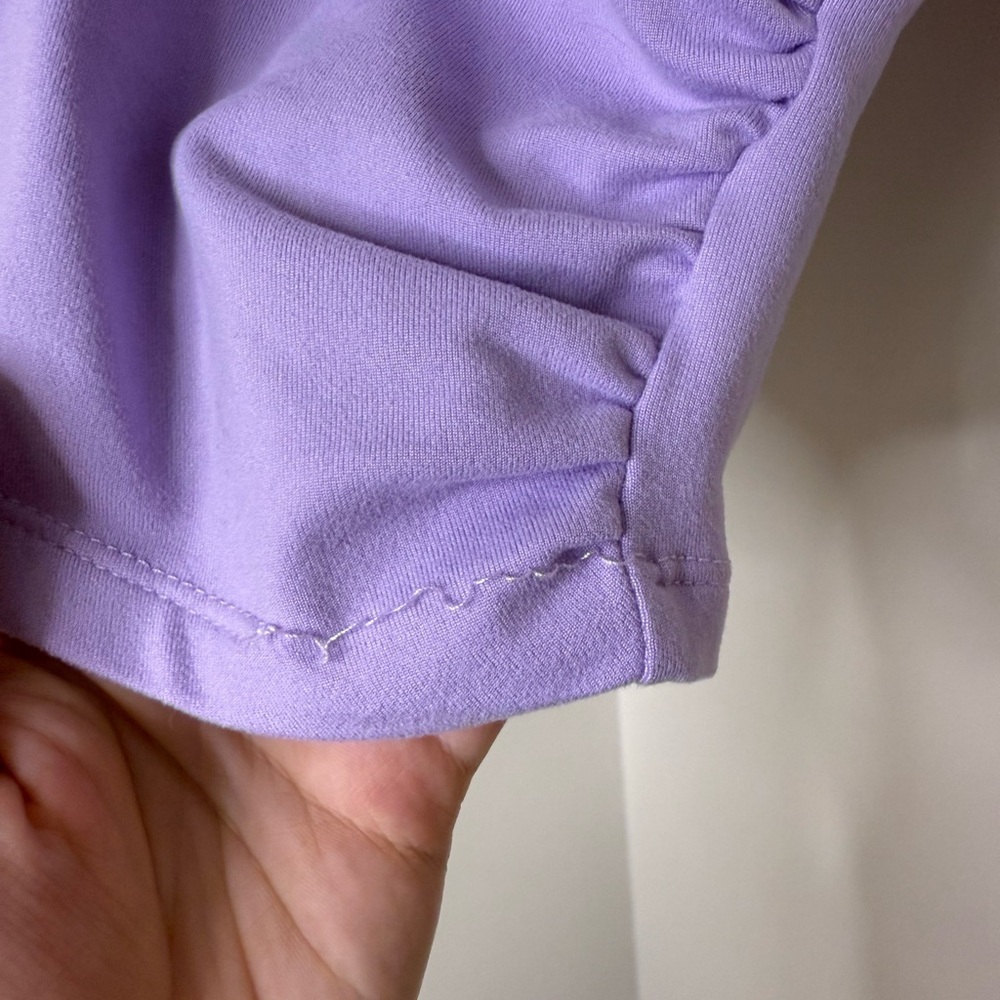 Y2K Ardene Bundle – Lilac Crop Top + Neon Purple Butterfly Mini Skirt – Medium - Picture 4 of 6